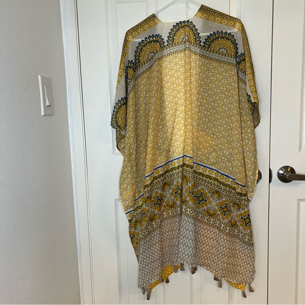 NWOT Raj Yellow‎ Kimono - Picture 4 of 5